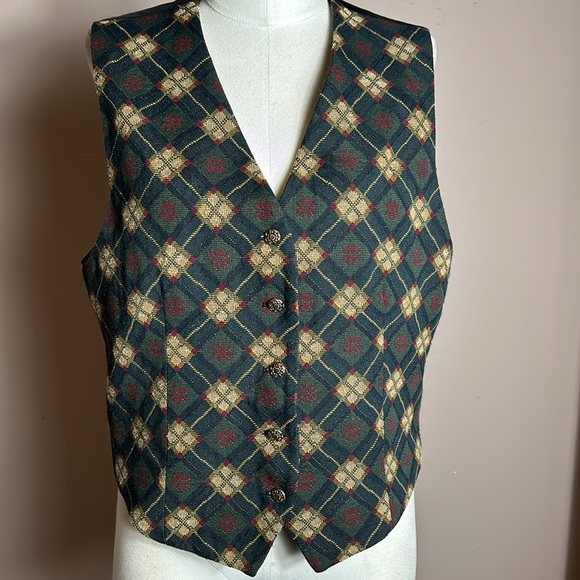 First Issue Tapestry Vest size Large vintage - Picture 7 of 11